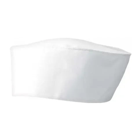 Calot-de-cuisine-plat-blanc