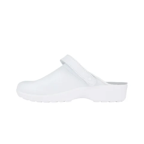 sabot-medical-orthopédique-cuir-blanc-3