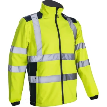 Veste haute-visibilite jaune 5kpa16 kanpa face