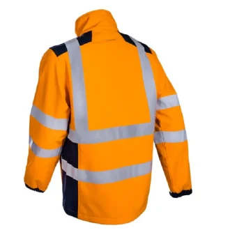 Veste haute-visibilite orange 5kpa16 kanpa dos